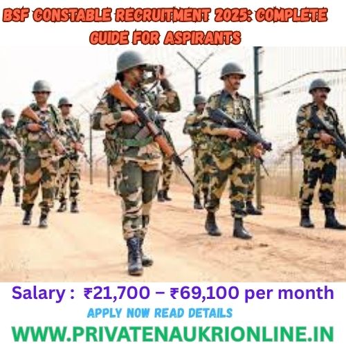 BSF Constable Recruitment 2025
